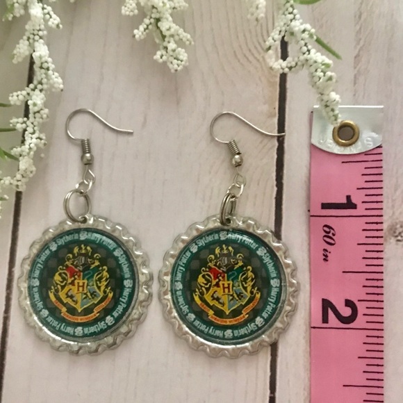 Slytherin Harry Potter Earrings - Picture 4 of 4